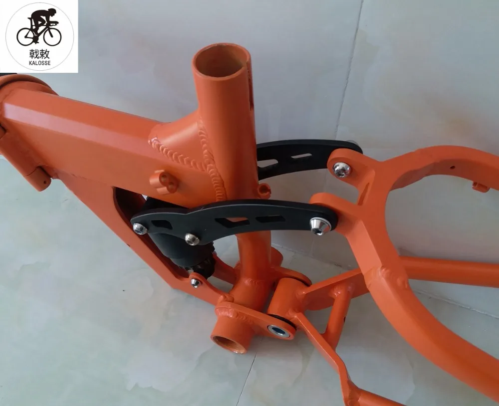 Best Kaloss  175mm rear hubs   20*4.0 inch soft-tail snow bike frame BB120mm  Folding Fat bike frame   Beach bike  frame 15