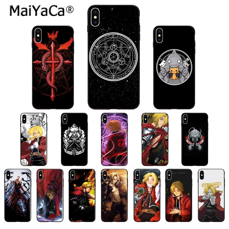 MaiYaCa металлический Алхимик Эдварда Элрика ТПУ мягкий чехол для телефона Apple iPhone 8 7