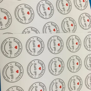 

White circular Paper 5000PCS/Lot 3.5cm Printed above"Thank You"Sticker Labels Adhesive Stickers DIY For Gift/Box/gift/envelope