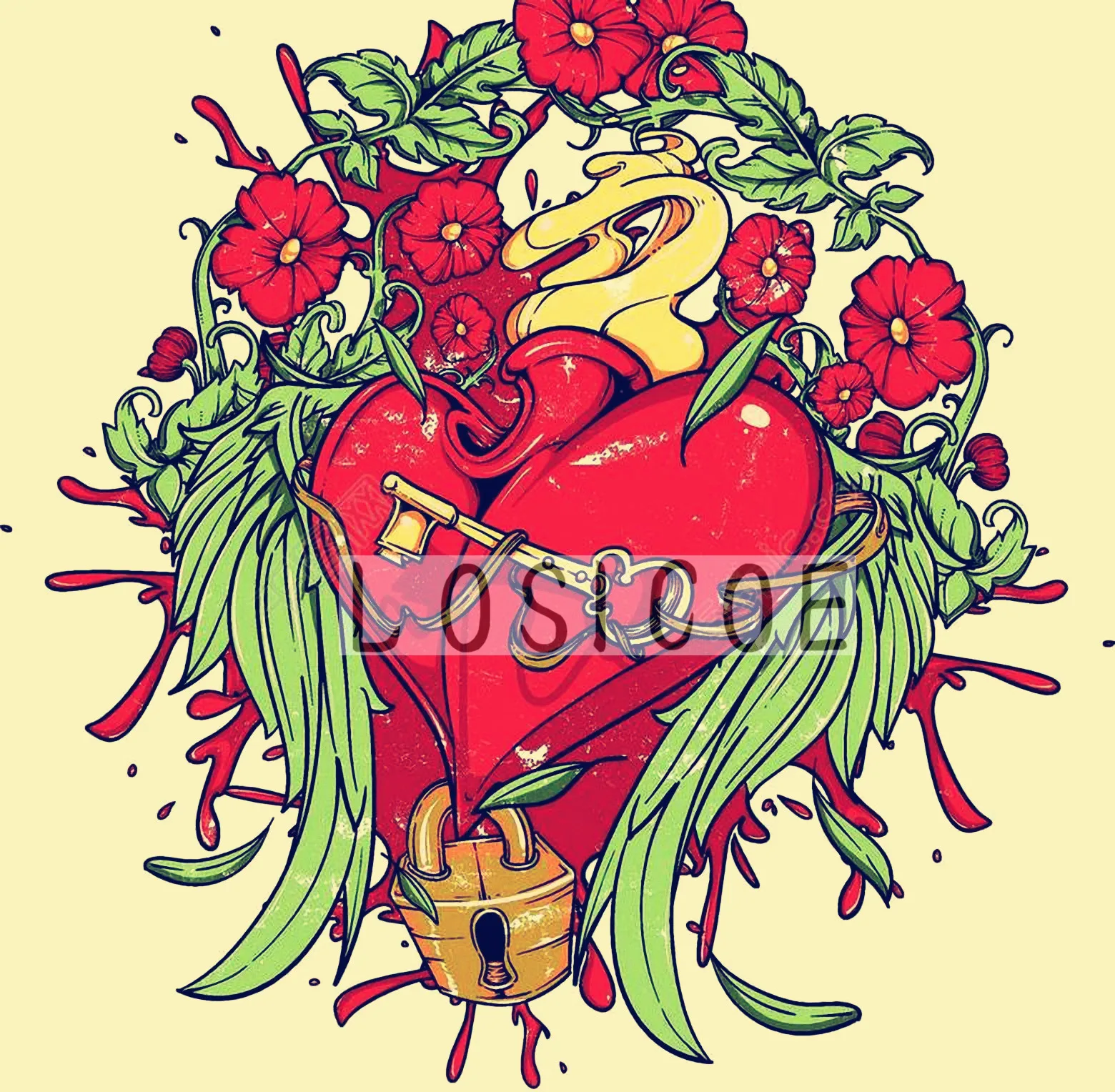 Terkunci Jantung Fashion Terbaru Tattoo Artist Lukisan Terkunci Jantung Fashion Terbaru Tattoo Artist Lukisan