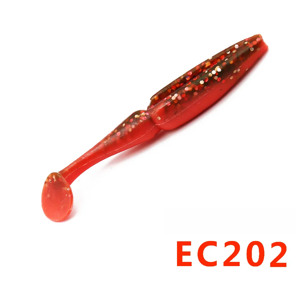 Hunthouse рыболовная Мягкая приманка leurre shad T-tail светящаяся 10 см 7 г силиконовая приманка снасть рыболовное оборудование для окуня Прямая поставка - Цвет: EC202