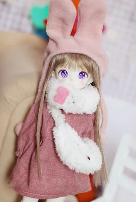 BJD кукла-сумка Белый Прекрасный пушистый кролик сумка для 1/4 1/6 BJD MSD MDD YOSD Одежда для куклы