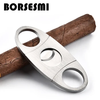 

High quality stainless steel cigar scissors 56ring portable travel cigar cutter Mini cigar accessories metal smoking tool