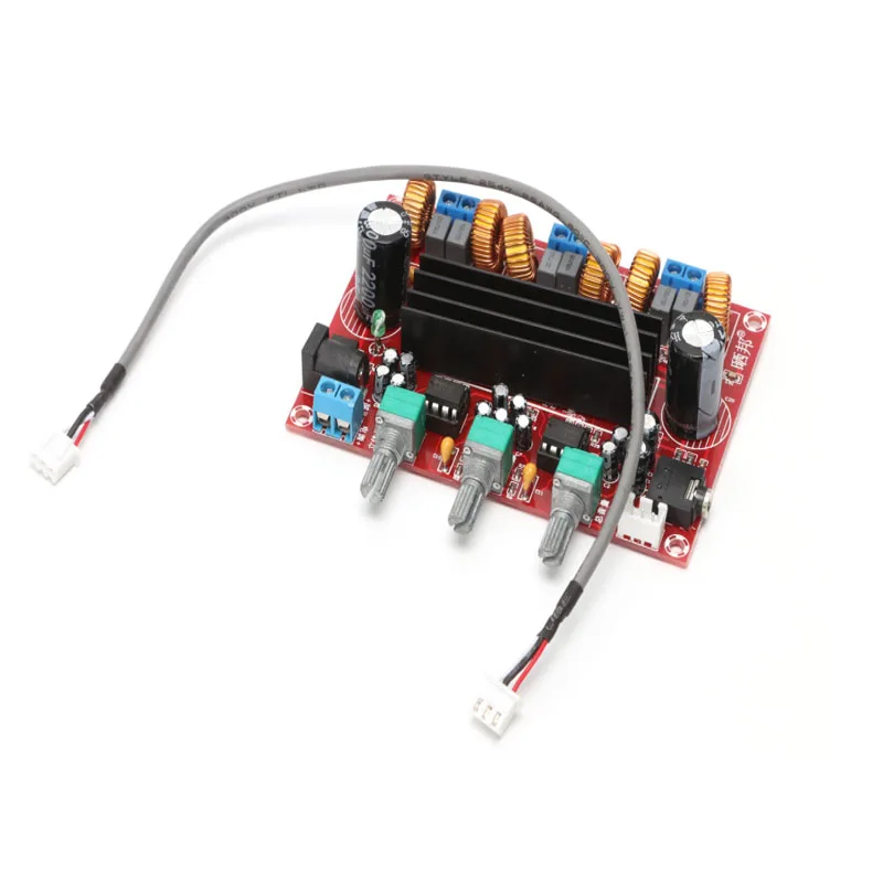 Плата цифрового усилителя KYYSLB TPA3116D2 DC12V 24V 2*50 Вт + 100 плата домашнего аудиосигнала
