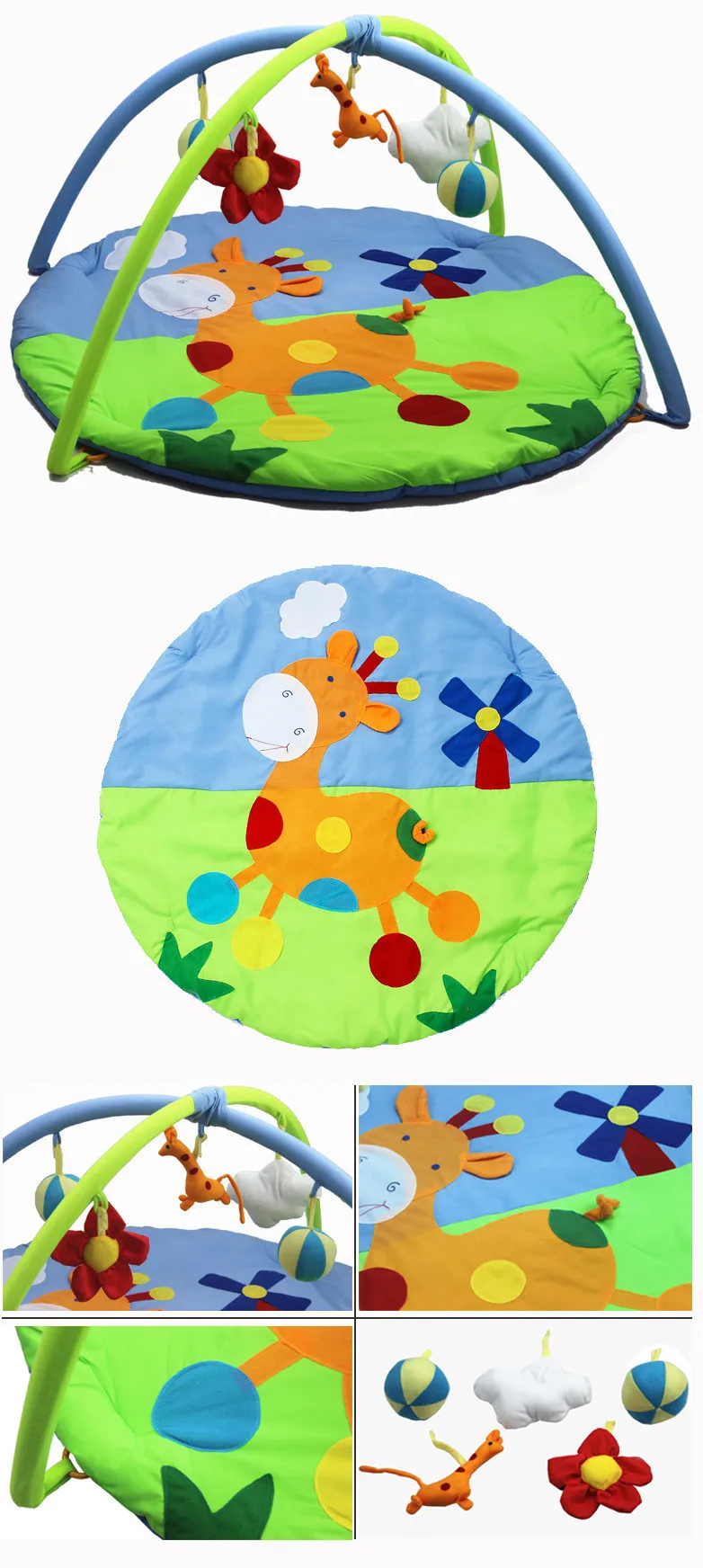 Brinquedos do Bebê Presente Jogar Ginásio Tapete Macio Infantil Piso 3d Atividade Esteira 3 Tapetes de jogo