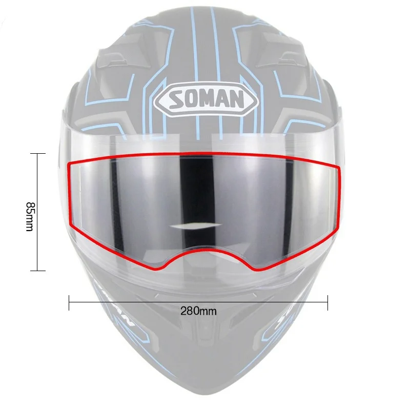 

Universal Anti-Fog Helmet Lens film for the Motorcycle Helmet visor Fog Resistant films