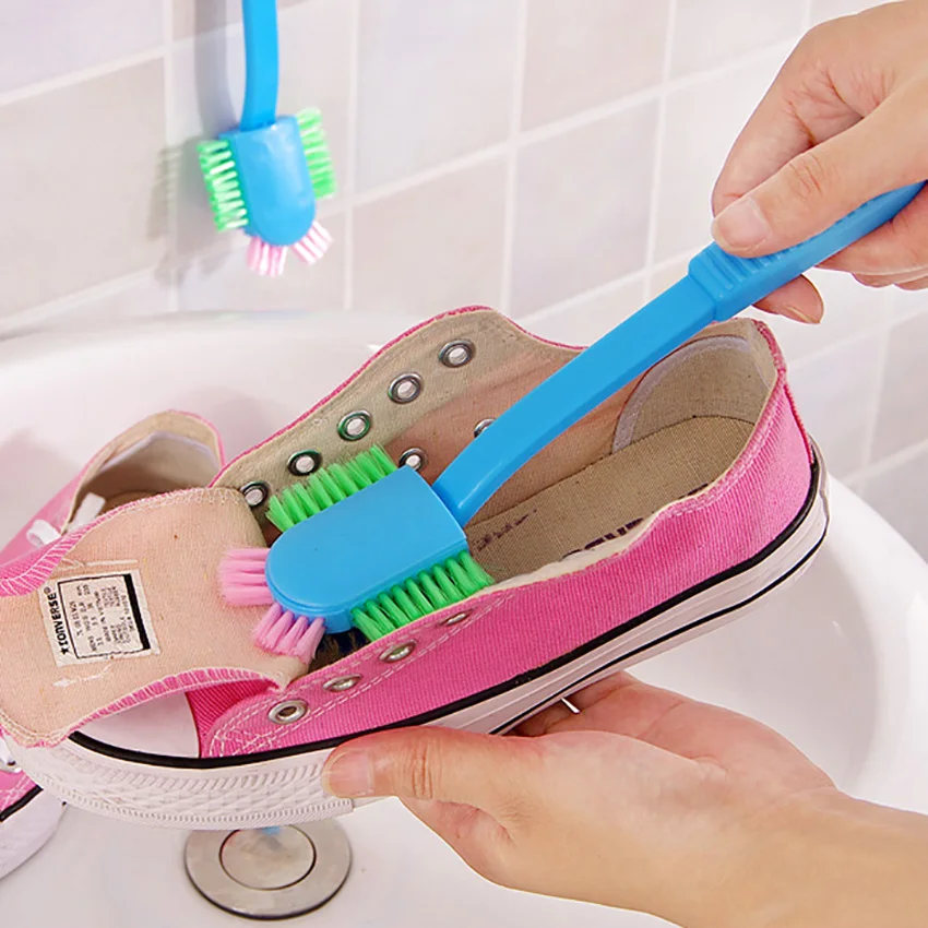 Shoes Brush Cleaning Sport Shoe Long Handle Cleaner Soft Hair Bathroom