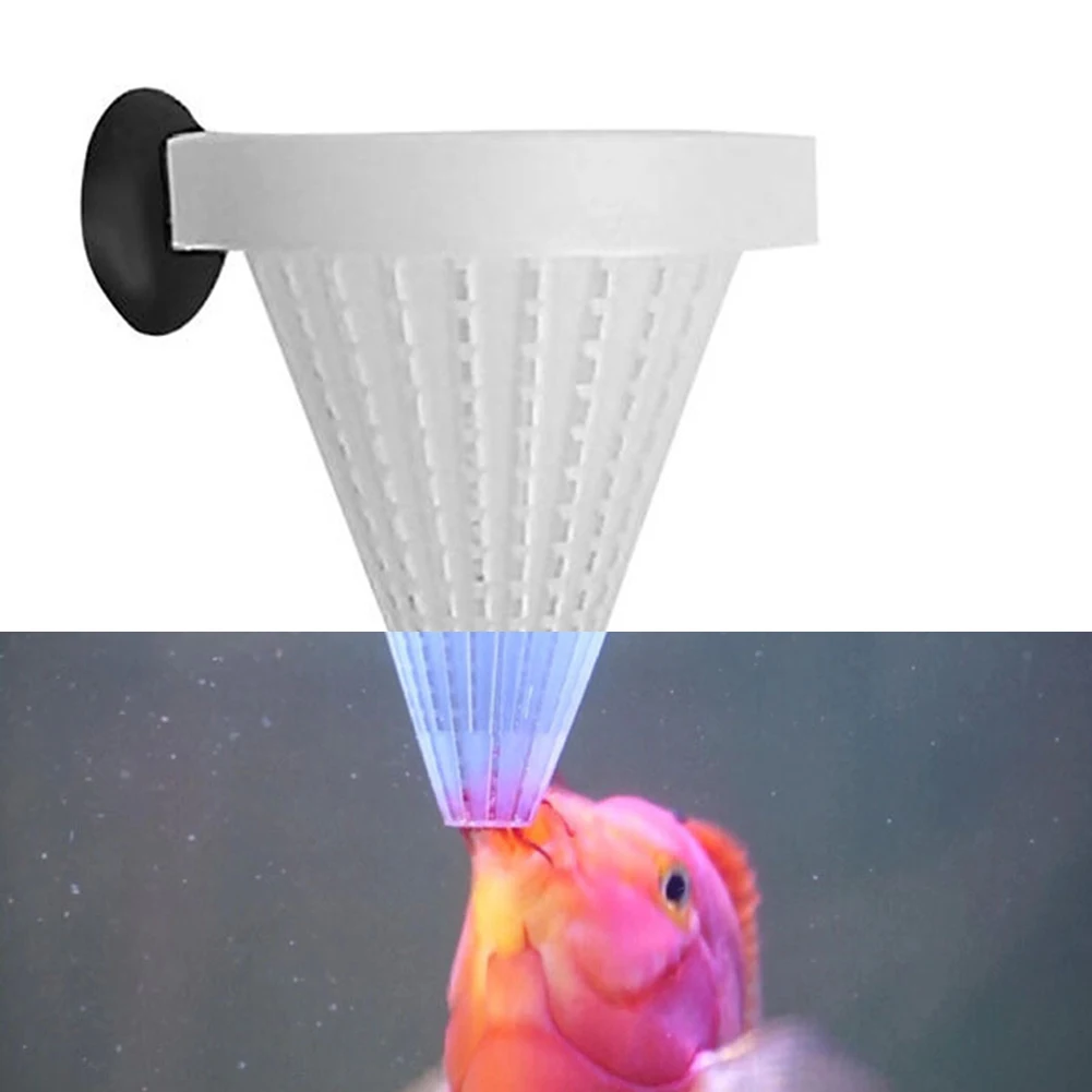 

Aquarium Fish FeederFish Tank Blood Worm Nematode Feeding Cup Red Worm Bug Feeding Cup Plastic Funnel Feeder With Suckers