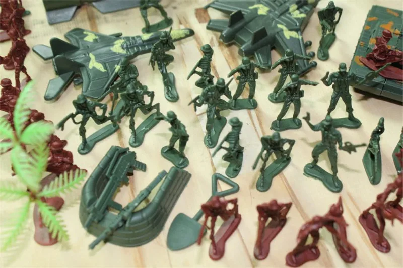 307pcsset Military Plastic Model Toy Soldier Army Men Figures & Accessories Playset Kit Decor Gift Model Toys For Children (8)