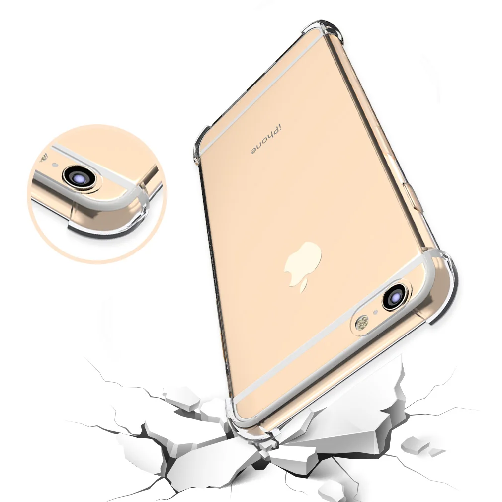 

Cyato Silicone Case For Iphone 6 6S Plus 7 8 X 5S Cute Soft Funny Back Cover Phone Bag Case Transparent Ultra Thin For Iphone 6S