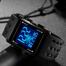 Waterproof Electronic Sport Watches For Men LED Wristwatch Casual Running Watch Digital Quartz Clock Reloj Digital 2017 Hombre