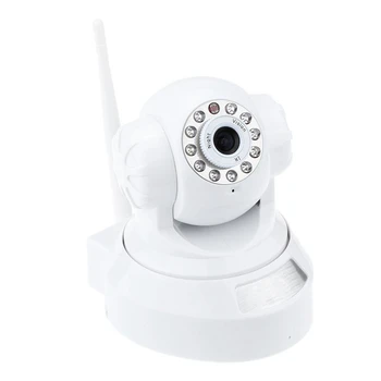 

MOOL 720P HD H.264 1MP PnP Camera Plug & Play IP Webcam AP Pan Tilt IR Cut WiFi Wireless Network Camera White