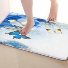 Бабочка Стиль Коврик для ванной комнаты, смешной Противоскользящий коврик для ванной, занавески для душа s аксессуары, соответствующие вашей душевой занавеске