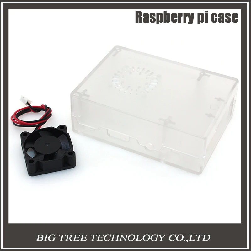

5pcs Raspberry Pi ABS Clear color case Plastic Box with Cooling Fan module For Raspberry Pi 2 & Raspberry Pi model b plus &3