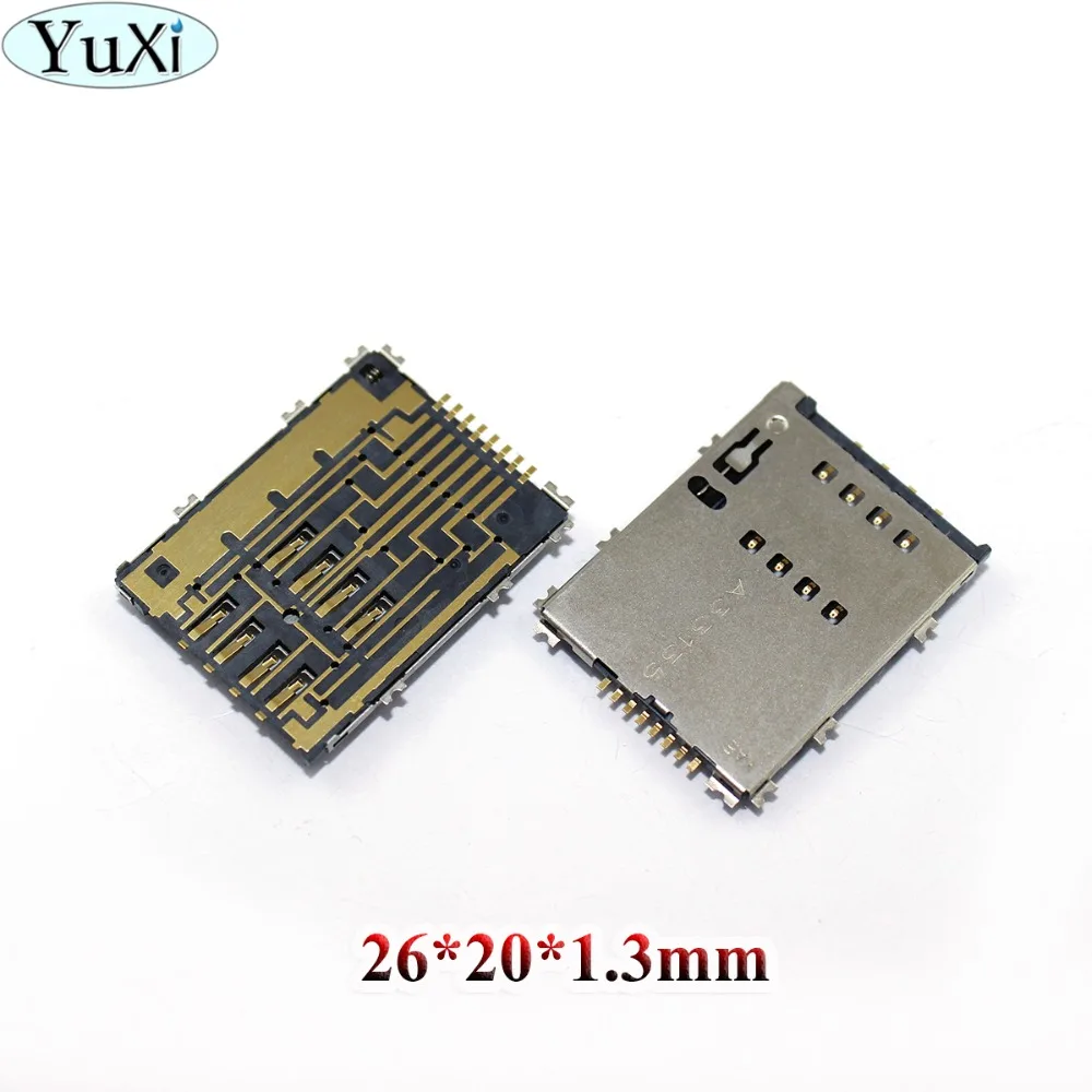 

YuXi 1pcs For Samsung W999 S5750E P7500 I8530 P6800 S5250 P7100 P5100 W899 SIM Card Reader Tray Connector