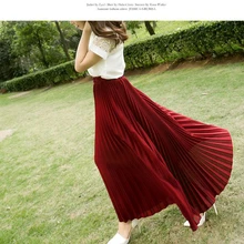 Новая летняя разноцветная богемная элегантная плиссированная шифоновая юбка длиной до пола камвольная Бохо миди длинная юбка с разрезом и поясом с рюшами