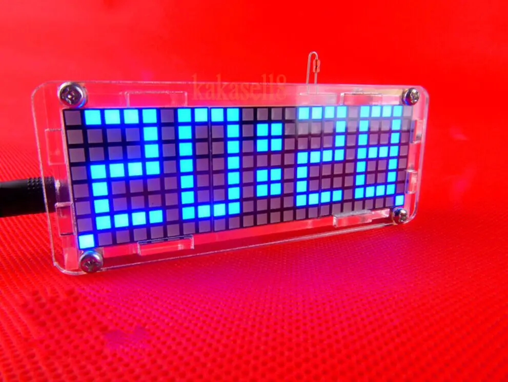 Red Digital LED Electronic Microcontroller Clock Screen Display Time DIY