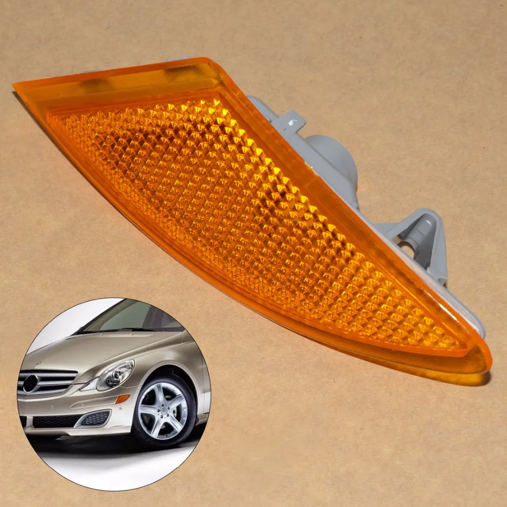 Citall 2518200121 автомобилей левый бампер указатель поворота, пригодный для Mercedes Benz R Class R320 R350 R500 R63 AMG 2007