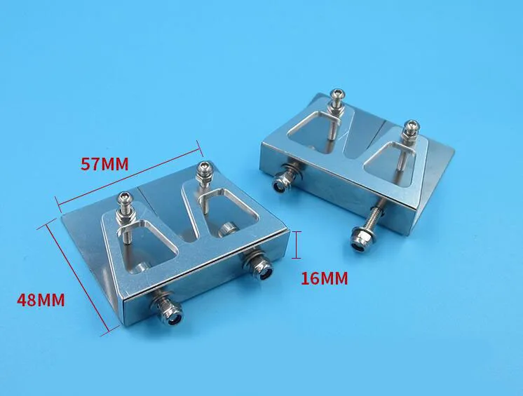 Free Shipping 1 Pair 57*48*16mm RC Electric Boat Middle Trim Flaps Fit 80 120cm Electric