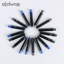 5 шт. Одноразовые черные синие чернила с перьевой ручкой картриджи заправки универсальная ручка заправка офисные принадлежности