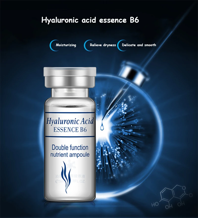BioAqua Premium Hyaluronic Acid with B6 Essence Antiaging, Skin Brightening, rejuvenating
