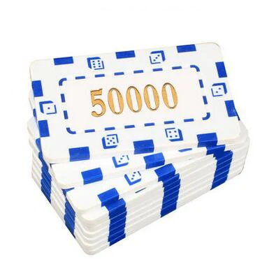 10 шт./лот высококачественный специальный квадратный Тип большие площади чип набор фишек валюты холдем с пользовательские маджонг ABS чипы чип покер - Цвет: 50000 Face value