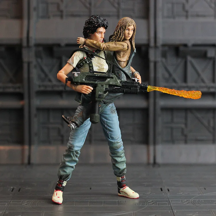 18 см инопланетянин NECA спасение Новый T Улучшенный набор тетя Рипли маленькая