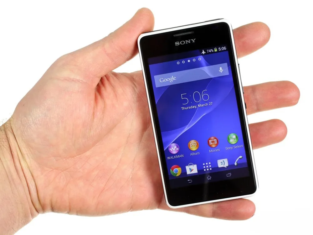 E1 разблокированный sony Xperia E1 512 ram 4GB rom 4," двухъядерный 3.15MP GSM Android 3g мобильный телефон