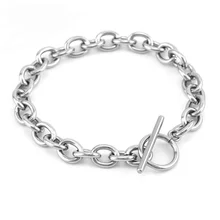 Нержавеющая сталь 8 мм полированный большой Роло звено цепи толстый браслет для мужчин панк хип-хоп подарок для мужчины бойфренда оптом