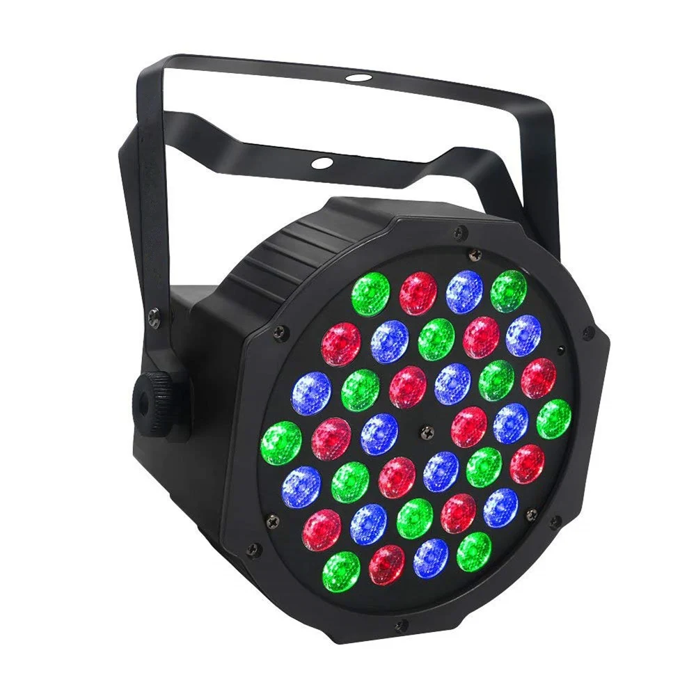 

Stage Lights, 36x1W LED RGB 7 Channel Par Lights by Remote and DMX Control for DJ Show Church Wedding Stage Lighting