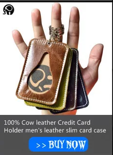 Slim leather multi-card-bit pack bag men Wallet Creadit Card Holder bank cardholder leather cow pickup package bus card holder