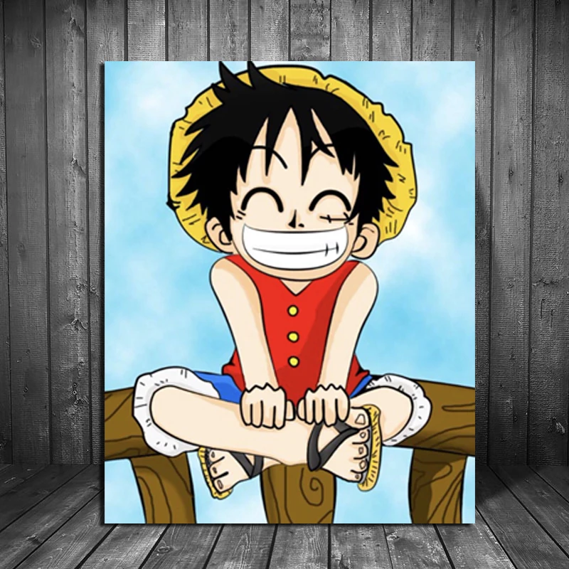 

One Piece Cartoon Anime HD Canvas Painting Prints Wall Pictures For Living Room Home Decor Modern Wall Art Oil Painting Posters