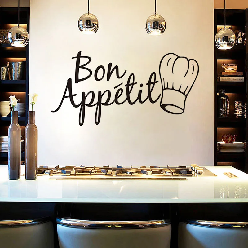 DCTOP Bon Appetit французский Салют черные ресторанная бумага украшение для столовой
