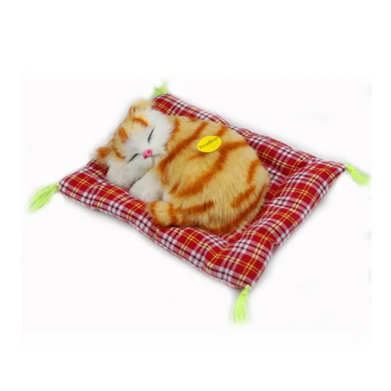 Подушка кошки игрушка животное кукла плюшевая звуковая имитация детская на день
