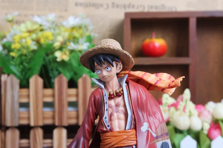 Аниме one piece Monkey D Luffy The Ultimate King Ver. Красный плащ ПВХ фигурка ОП Луффи Коллекционная модель игрушки 18 см