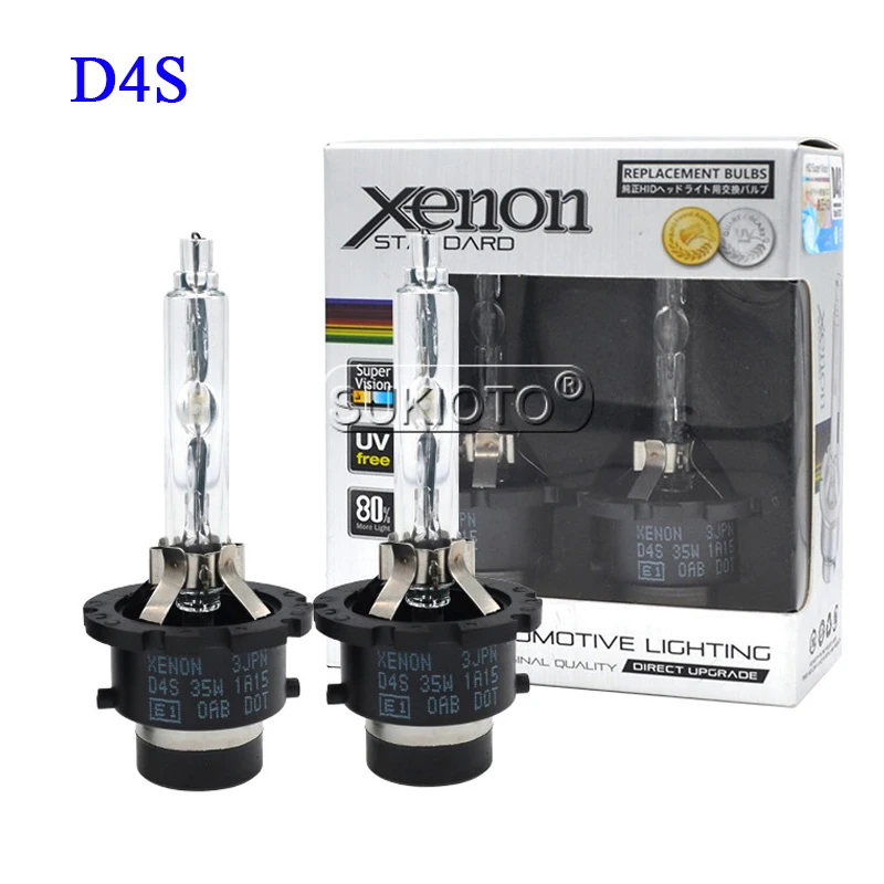 SUKIOTO Premium 35W Xenon D1S D2S D3S D4S HID Xenon Bulb Lamp 4300K D1S 8000K D2S 6000K D3S Car Headlight Replacement Bulb D4S (11)