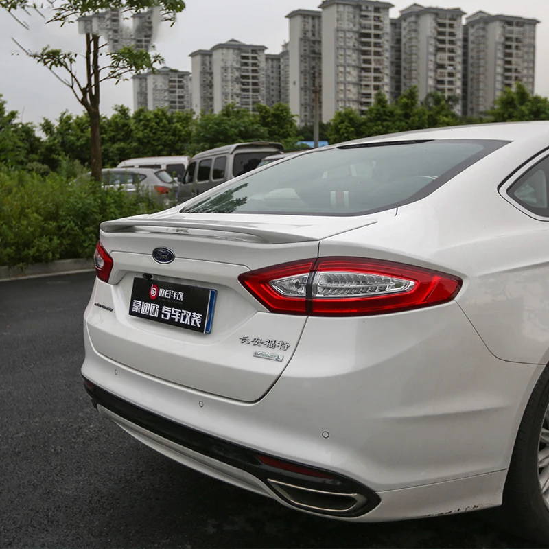 For Ford Mondeo Fusion 2013 2018 Rear Wing Spoiler, Trunk Boot Wings Spoilers paint ABS 3M Paste