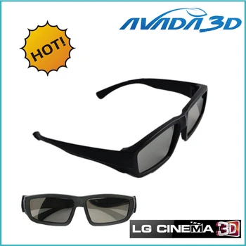 

Free shipping wholesale 10pcs/Lot Circular Polarized 3D Glasses Passive 3D Eyewear for LG CINEMA 3D TV/RealD 3D Cinema