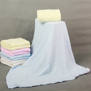 

110*110cm Comfortable Baby Bathrobe Pure Color Babies Cotton Blanket Kids Hooded Bathrobe Toddler Baby Bath Towel