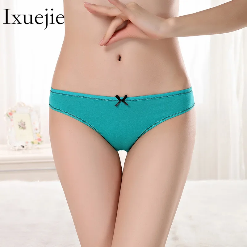7pcs/lot Women Cotton Week Underwear Low Waist Briefs Fashion Briefs Ladies Panties