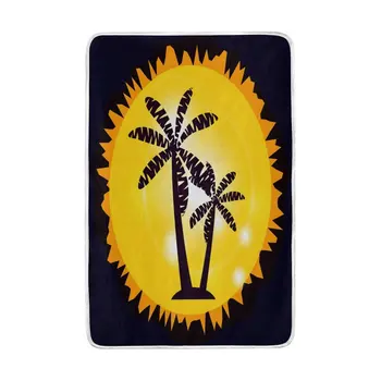 

Tropical Palm Tree Sun Blanket Soft Warm Cozy Bed Couch Lightweight Polyester Microfiber Blanket