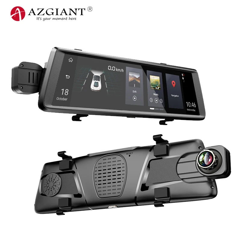 AZGIANT 10 дюймов Full Touch Автомобильный видеорегистратор FHD 1080P датчик движения g сенсор