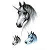 Tatouage autocollant temporaire licorne pour homme, autocollant, cheval de beauté, étanche ► Photo 1/2