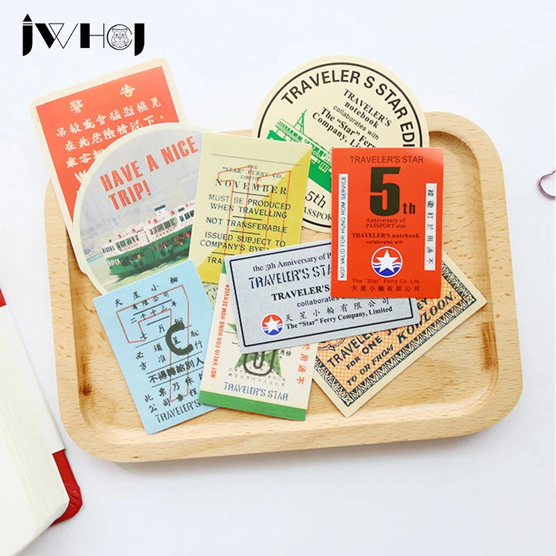 

11 pcs/lot Traveler's "star" ferry vintage stamp stickers, photo album Scrapbooking decoration DIY Handmade Gift Card sticker