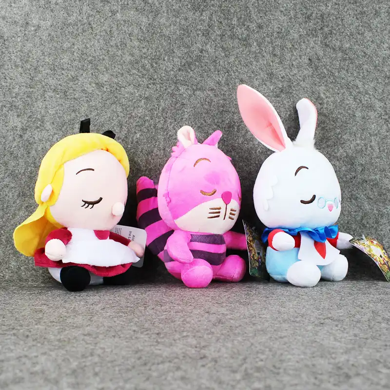 white rabbit plush alice in wonderland