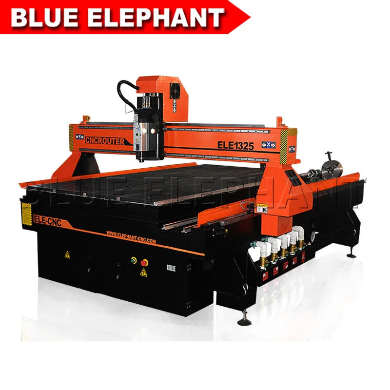 Heavy duty 1325 3d 4 axis cnc wood engraving machine for wooden cutting