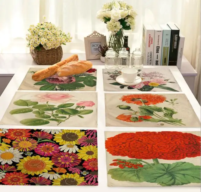 Buy Printed Linen Placemat Place mat Table Mat beauty
