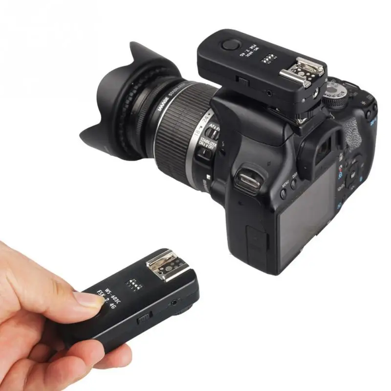 2pcs WS 603C2.4GHz Wireless Remote Flash Trigger Transmitter/Receiver