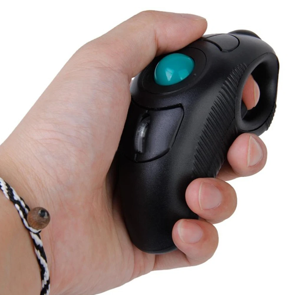 2018 New Design Wireless 2.4G Air Mouse Handheld Trackball Mouse Thumb