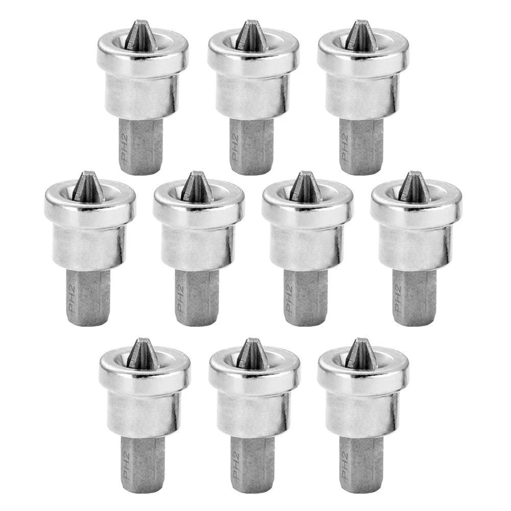 

10pcs Plasterboard Dimpler Durable Powerful Woodworking Drilling Bits Locating Screw Drywall Depth Stop Hex Shank Vanadium